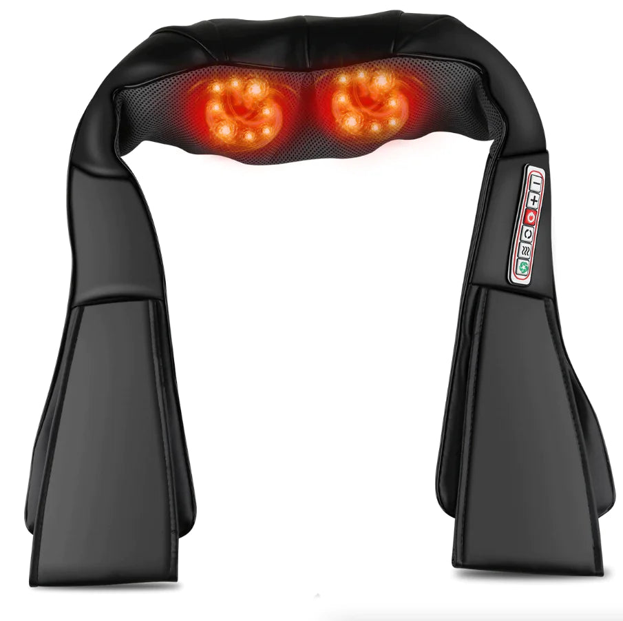Heated 3D Shiatsu Massage Pillow for Neck and Back