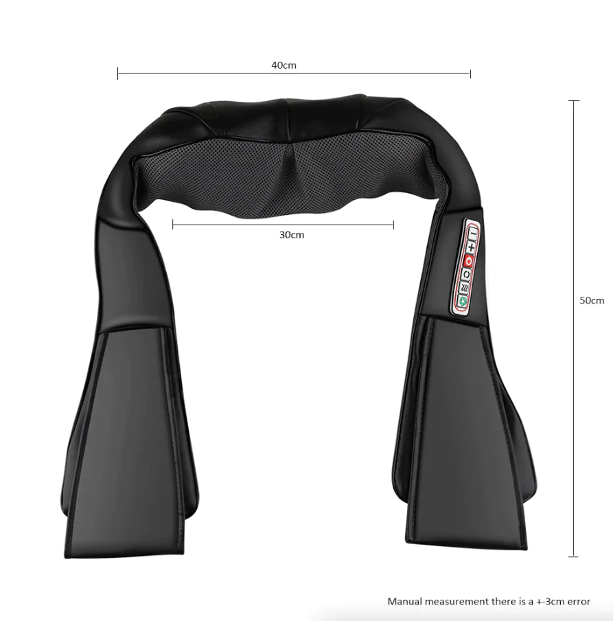 Heated 3D Shiatsu Massage Pillow for Neck and Back