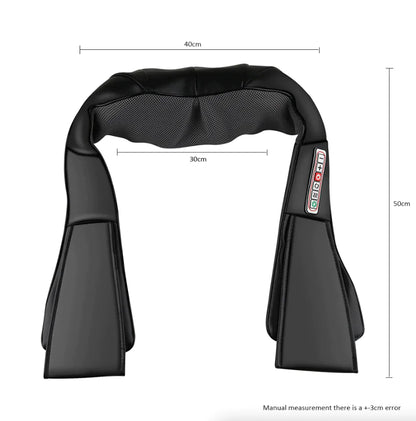 Heated 3D Shiatsu Massage Pillow for Neck and Back