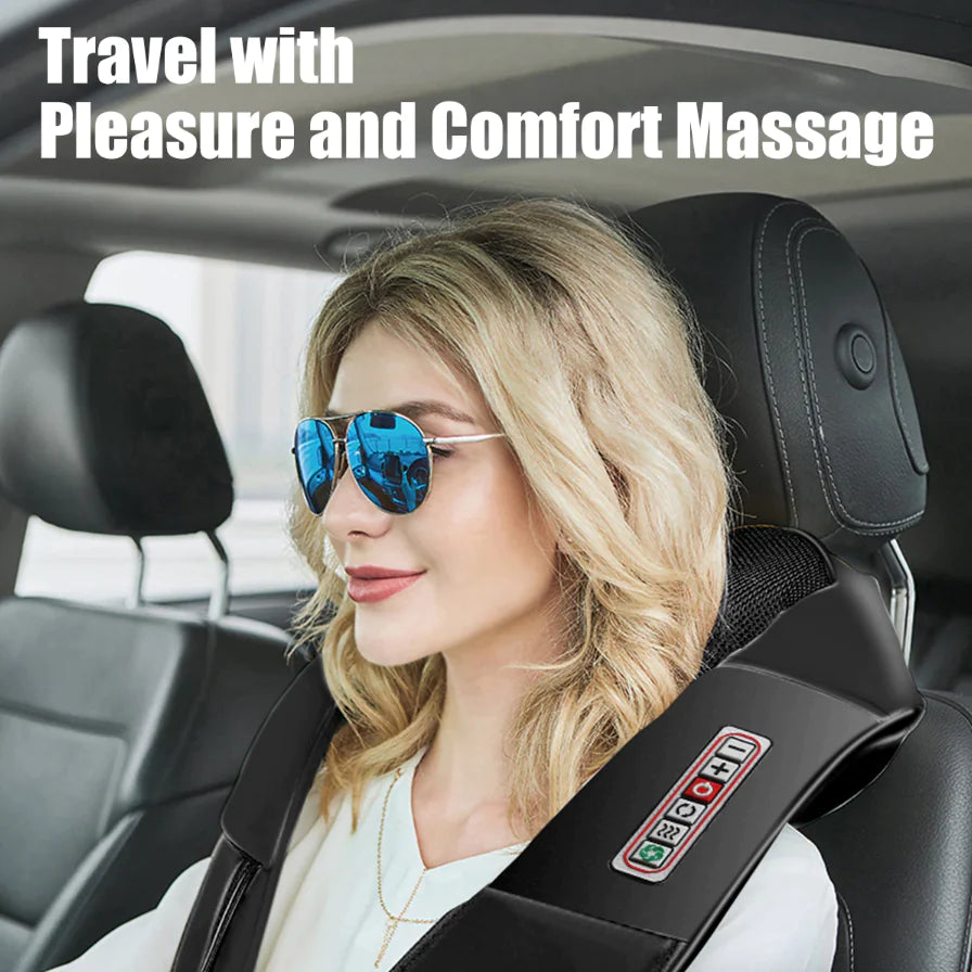 Heated 3D Shiatsu Massage Pillow for Neck and Back